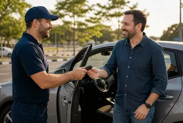 Chaveiro abrindo um carro em Assis com ferramentas específicas.